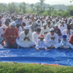 हर्षोल्लास व शांतिपूर्ण माहौल में मनाया गया बकरीद,नमाज के बाद दी गई कुर्बानी