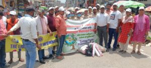 प्लास्टिक का उपयोग नहीं करने को लेकर आमजनों को किया गया जागरूक