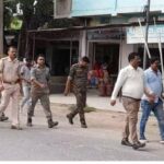 मुहर्रम पर्व शांति व शुभ व्यवस्थित तरीके से मनाने को लेकर निकाला फ्लैग मार्च, ड्रोन से की जा रही निगरानी