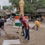 “मेरा घर संगम”अभियान के तहत कांग्रेसियों ने चलाया सफाई अभियान