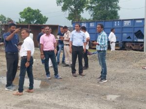 बरहड़वा रैक लोडिंग लोवर प्वाइंट पर मालगाड़ी की बड़ी दुर्घटना, 20 बॉक्स वैगन, रेल पटरी व मास्ट बिजली खंभे छतिग्रस्त