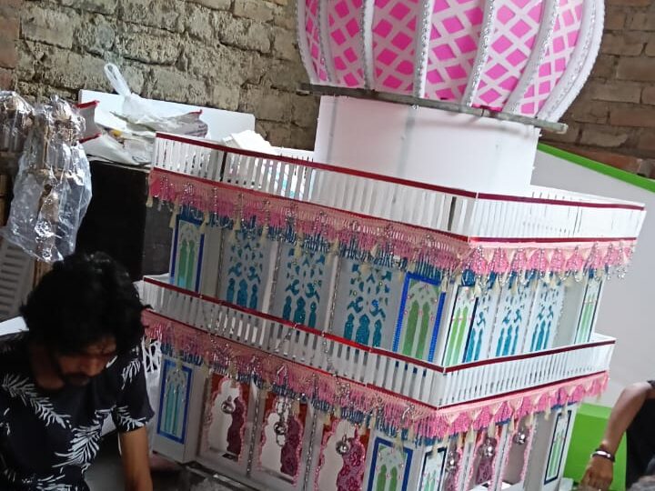 मुहर्रम की नवमी पर निकाली गयी आकर्षक ताज़िया,पहलाम आज