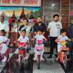 शिशु वाटिका में साइकिल सुविधा का शुभारंभ, बच्चों में दिखा उत्साह