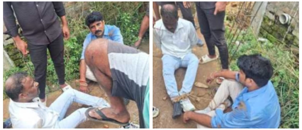 राँची:जमीन कब्जाने पहुँचे दलालों की ग्रामीणों ने की जमकर पिटाई राँची:जमीन कब्जाने पहुँचे दलालों की ग्रामीणों ने की जमकर पिटाई