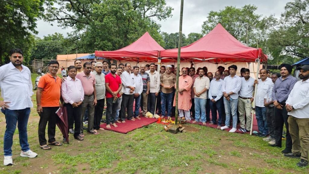 एग्रिको दुर्गा पूजा समिति का भूमि पूजन हुआ सम्पन्न एग्रिको दुर्गा पूजा समिति का भूमि पूजन हुआ सम्पन्न