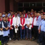 सीआईआई के वर्क स्किल प्रतिस्पर्धा में सिल्वर व गोल्ड मिलने पर अध्यक्ष व महामंत्री के हाथों शैलेंद्र व गौतम का हुआ सम्मान