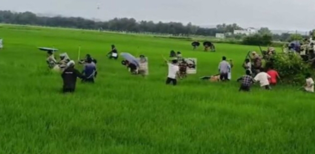 राँची: नगड़ी में रिम्स-2 निर्माण के विरोध में बवाल, पुलिस का लाठीचार्ज