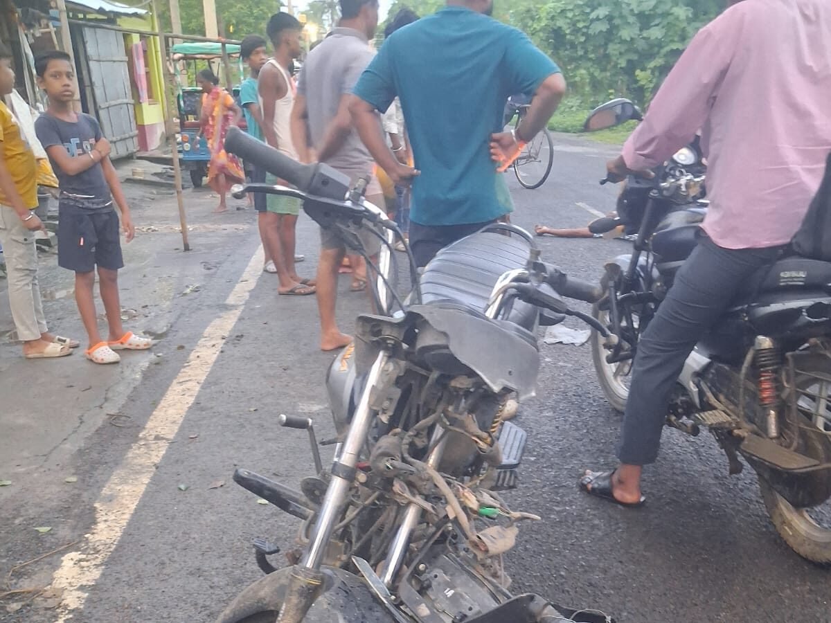 बाइक दुर्घटना में एक घायल
