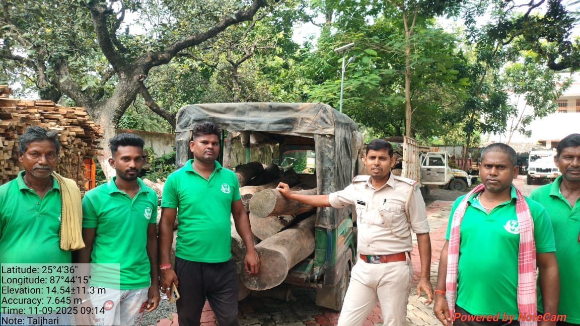 बरहरवा में वन विभाग की बड़ी कार्रवाई, अवैध लकड़ी व तख्ता जब्त बरहरवा में वन विभाग की बड़ी कार्रवाई, अवैध लकड़ी व तख्ता जब्त