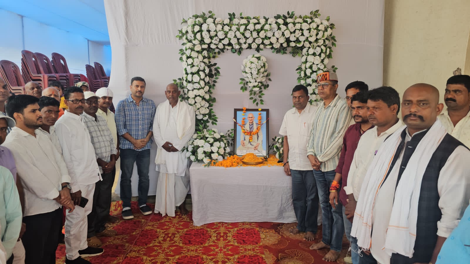 आजसू केंद्रीय सचिव संतोष साव के पिता की श्रद्धांजलि सभा आयोजित