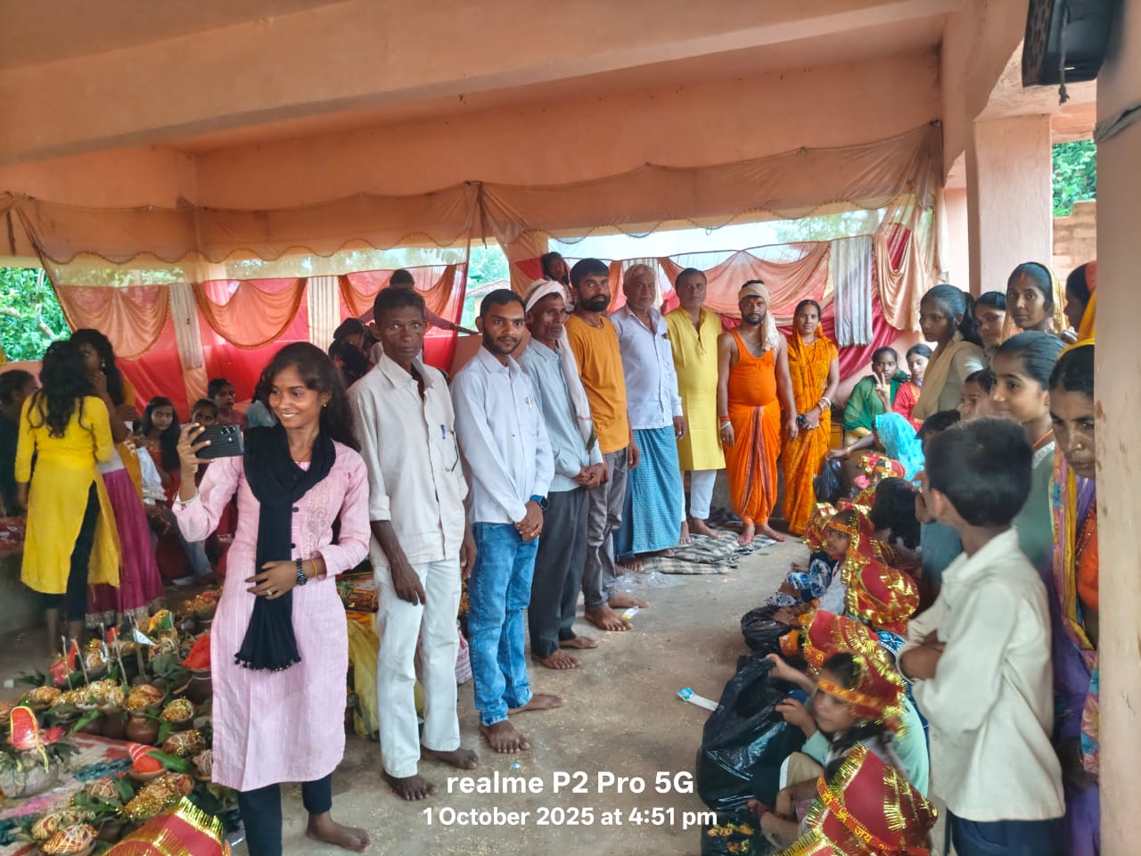 हवन व कन्या पूजन संपन्न