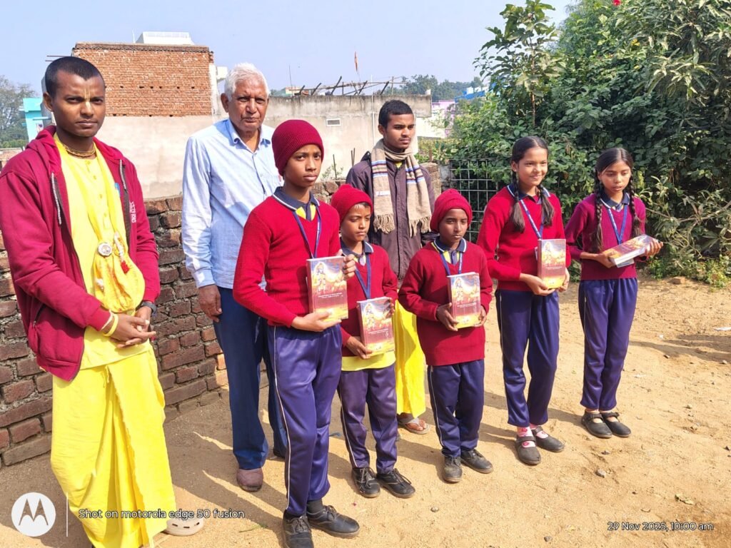 चिल्ड्रेंस पैराडाइज स्कूल में इस्कॉन मंदिर द्वारा भागवत ज्ञान एवं क्विज प्रतियोगिता आयोजित