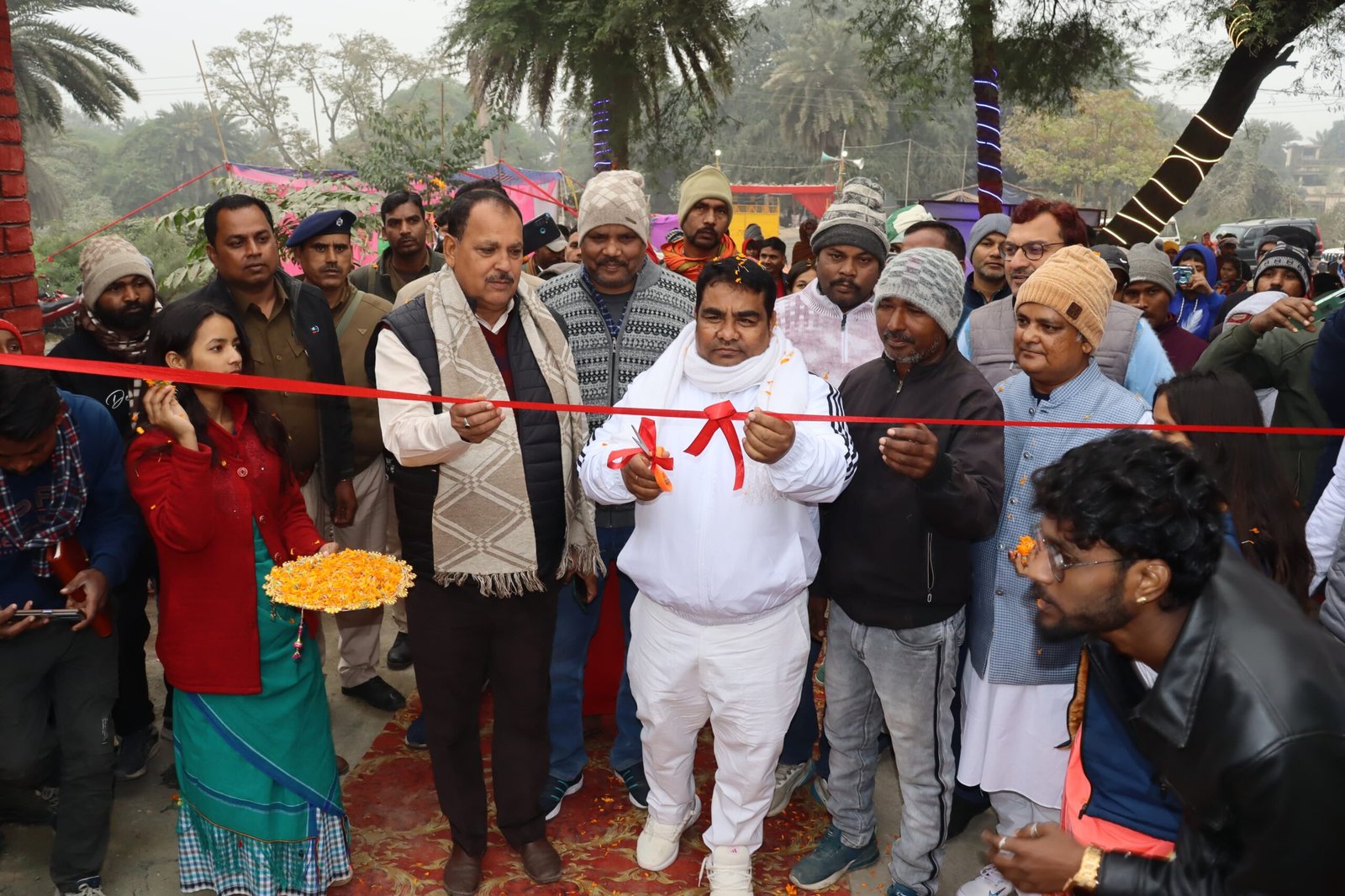 तिलकामांझी उद्यान का विधायक ने किया उद्घाटन।