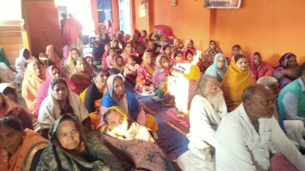 मंडरो:मिर्जाचौकी महर्षि मे हींआश्रम में सत्संग, राम नाम स्मरण पर दिया गया जोर