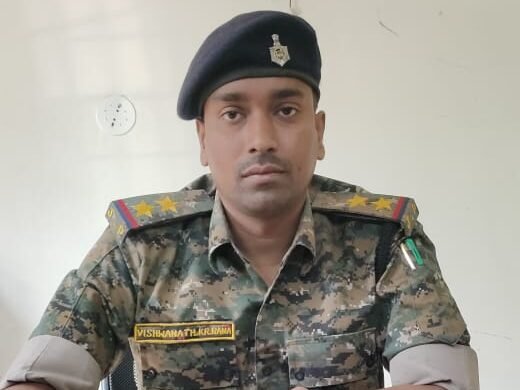 थाना प्रभारी विश्वनाथ कुमार राणा ने लोगों से की यातायात नियमों के पालन की अपील