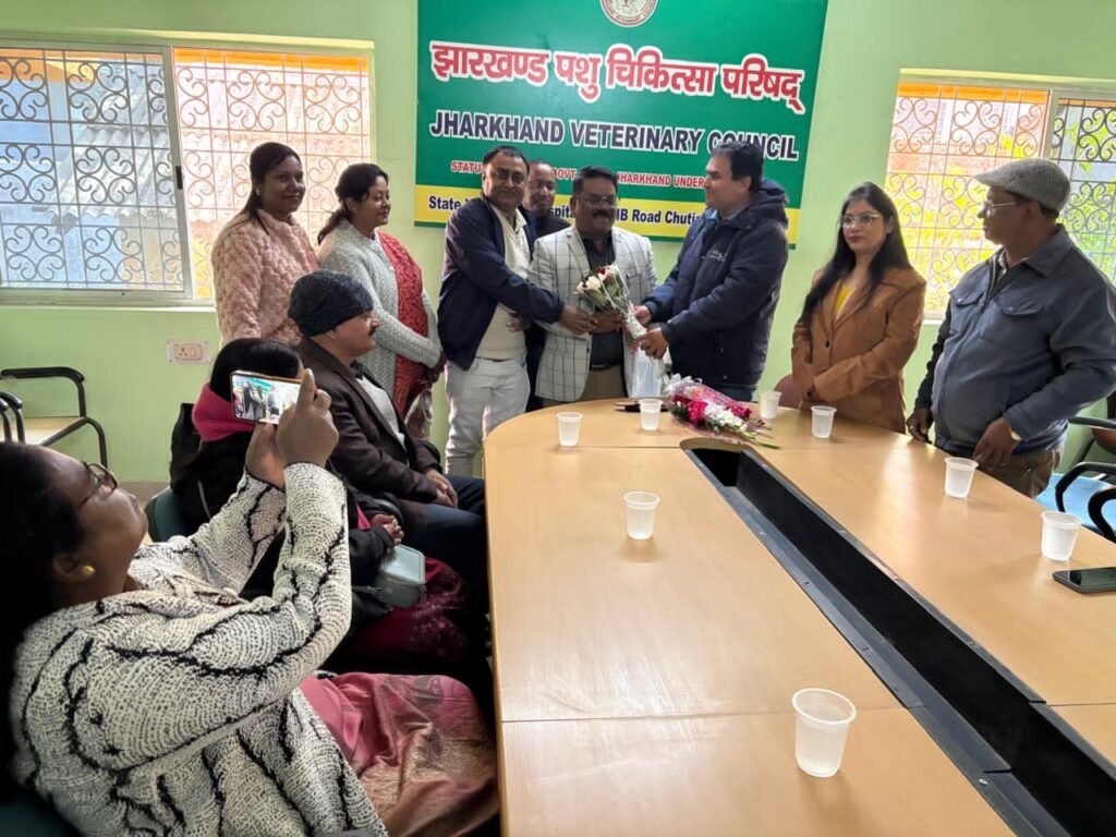 झारखण्ड पशुचिकित्सा परिषद का चुनाव तीन माह में कराने की प्राथमिकता:डॉ. सेमसन संजय टोप्पो