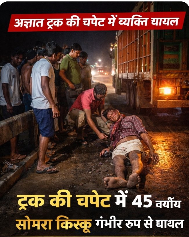 कोटालपोखर:अज्ञात ट्रक की चपेट में आने से व्यक्ति घायल कोटालपोखर:अज्ञात ट्रक की चपेट में आने से व्यक्ति घायल