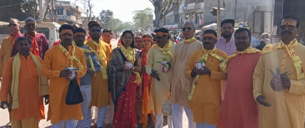 महाशिवरात्रि पर बालूमाथ में भव्य आयोजन, कलश यात्रा एवं शिलान्यास संपन्न