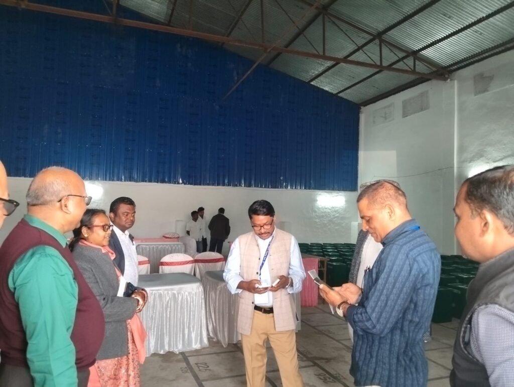 नगरपालिका आम निर्वाचन को लेकर तैयारियां तेज, सामान्य प्रेक्षक ने ब्रजगृह, मतपेटिका भंडारण एवं मतगणना व्यवस्थाओं का किया गहन निरीक्षण नगरपालिका आम निर्वाचन को लेकर तैयारियां तेज, सामान्य प्रेक्षक ने ब्रजगृह, मतपेटिका भंडारण एवं मतगणना व्यवस्थाओं का किया गहन निरीक्षण