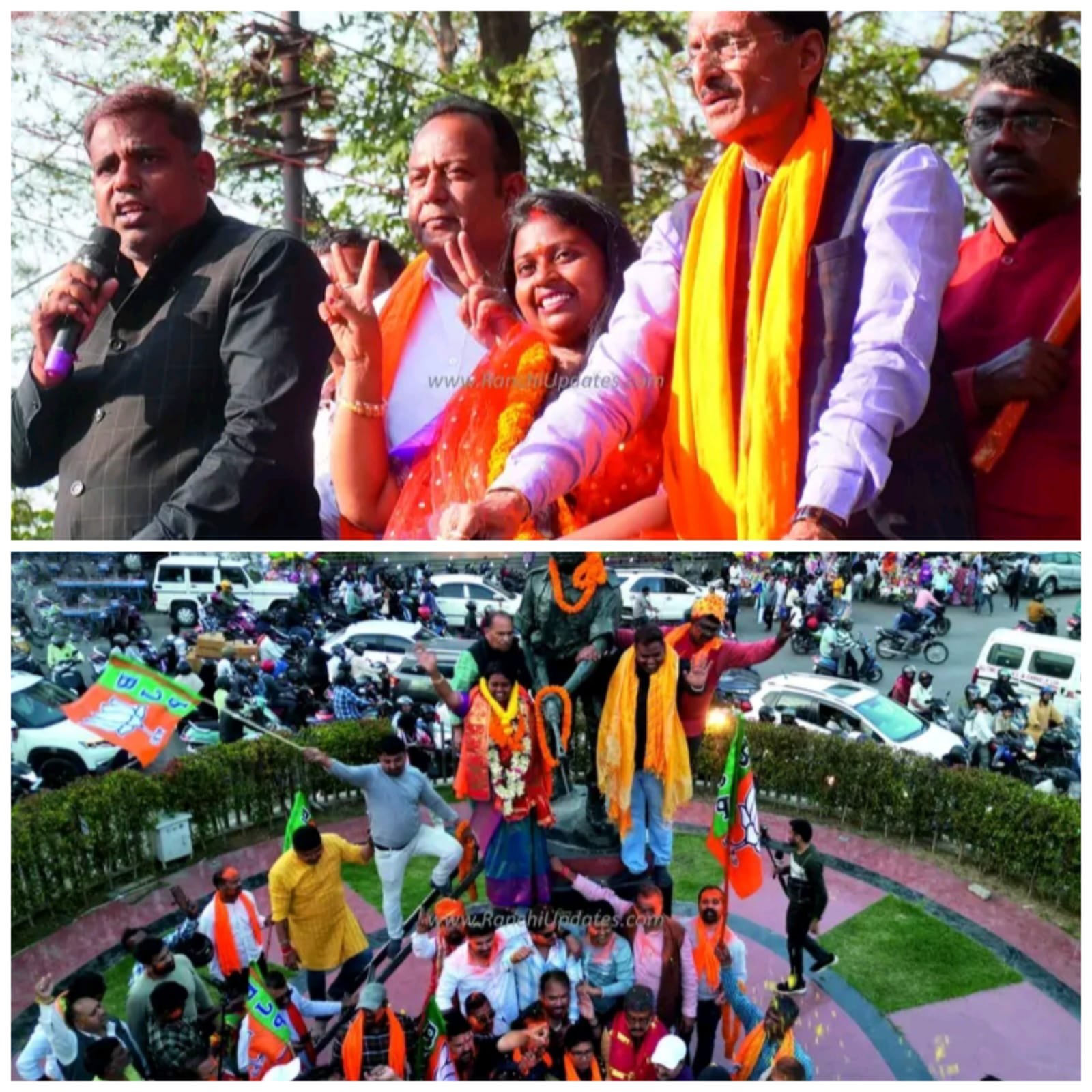 राँची महापौर बनीं रोशनी खलखो, निकाली विजय यात्रा राँची महापौर बनीं रोशनी खलखो, निकाली विजय यात्रा