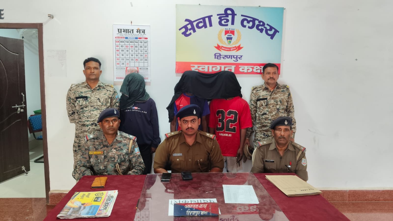 पाकुड़:हिरणपुर थाना कांड संख्या 12/26 के आरोपितों को न्यायालय भेजा गया