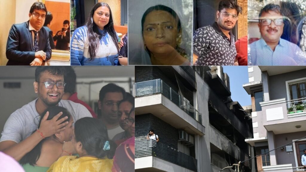 विवेक विहार में भीषण अग्निकांड: एसी शॉर्ट सर्किट से लगी आग, 9 की मौत, कई लोगों को बचाया गया विवेक विहार में भीषण अग्निकांड: एसी शॉर्ट सर्किट से लगी आग, 9 की मौत, कई लोगों को बचाया गया
