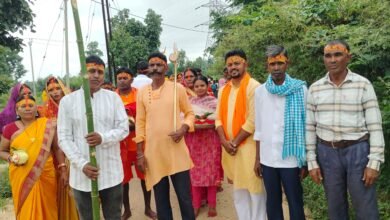 पूर्णा केडू में नाग पंचमी पर निकली भव्य कलश यात्रा,सैकड़ों श्रद्धालु हुए शामिल