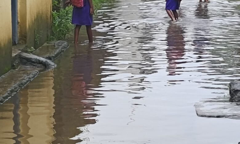 हल्की बारिश में ही घरों में घुस रहा गंदा पानी, नगर पंचायत की सफाई व्यवस्था पर उठे सवाल हल्की बारिश में ही घरों में घुस रहा गंदा पानी, नगर पंचायत की सफाई व्यवस्था पर उठे सवाल