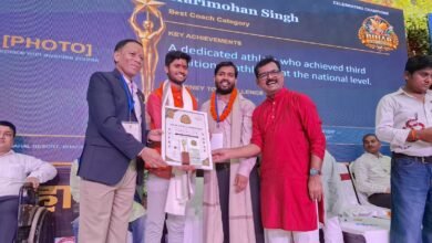 खान सर ने हरिमोहन सिंह को“बेस्ट कोच अवॉर्ड 2026”से किया सम्मानित