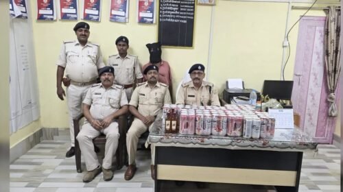 अवैध विदेशी शराब बिक्री के खिलाफ कार्रवाई, विक्रेता गिरफ्तार