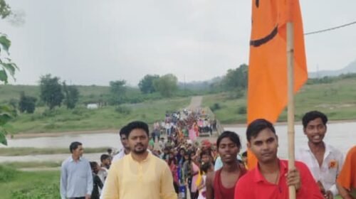 सावन की अंतिम सोमवारी पर मोंगर में निकली भव्य कलश यात्रा,भक्तिमय हुआ माहौल
