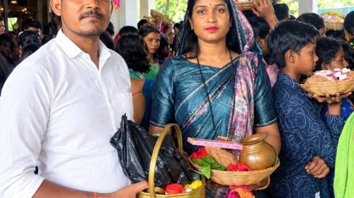 अंतिम सोमवार को मणिकेश्वर महादेव मंदिर में उषा देवी ने की पूजा-अर्चना