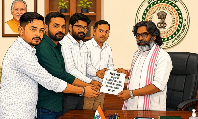 पाकुड़ में पासपोर्ट सेवा केंद्र और KKM कॉलेज में PG शुरू करने की मांग, CM हेमंत सोरेन से मिले नेता