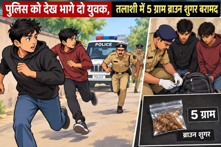 हिरणपुर में ब्राउन शुगर के साथ दो युवक गिरफ्तार,बिना नंबर बाइक भी जब्त