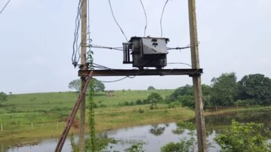 ट्रांसफॉर्मर जलने से 11 दिनों से अंधेरे में मयूरकोला, 25 घरों की बिजली ठप
