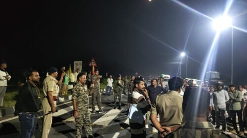 कधवन फोरलेन पर चला एंटी क्राइम चेकिंग अभियान, कई थानों की पुलिस रही मौजूद