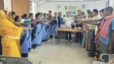 पाकुड़ में स्वच्छता ही सेवा अभियान के तहत सफाई मित्र सुरक्षा एवं सम्मान शिविर का आयोजन