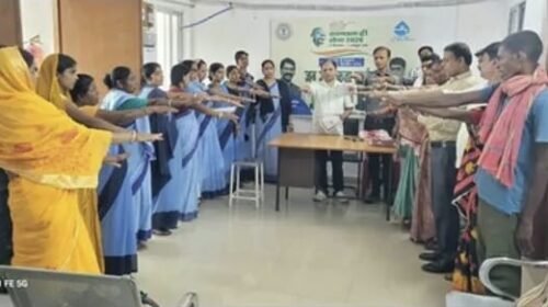 पाकुड़ में स्वच्छता ही सेवा अभियान के तहत सफाई मित्र सुरक्षा एवं सम्मान शिविर का आयोजन