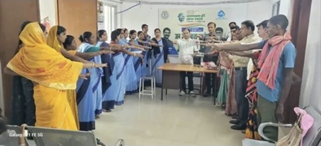 पाकुड़ में स्वच्छता ही सेवा अभियान के तहत सफाई मित्र सुरक्षा एवं सम्मान शिविर का आयोजन पाकुड़ में स्वच्छता ही सेवा अभियान के तहत सफाई मित्र सुरक्षा एवं सम्मान शिविर का आयोजन