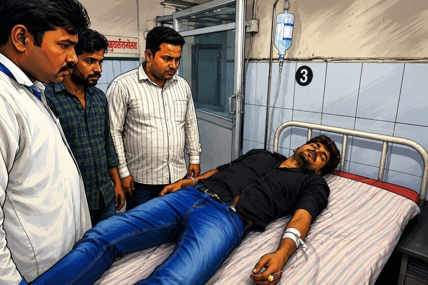 पारिवारिक विवाद के बीच युवक ने जहरीला पदार्थ खाकर जान देने का किया प्रयास पारिवारिक विवाद के बीच युवक ने जहरीला पदार्थ खाकर जान देने का किया प्रयास