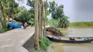 गंगा का जलस्तर बढ़ने से पूर्वी नारायणपुर पंचायत में बाढ़, 100 से अधिक परिवार प्रभावित