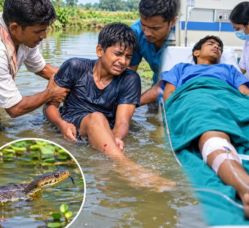 पटसन छुड़ाने के दौरान किशोर को सांप ने डंसा,अस्पताल में भर्ती पटसन छुड़ाने के दौरान किशोर को सांप ने डंसा,अस्पताल में भर्ती