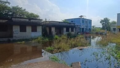 भवानीपुर में 15 दिनों से पानी में डूबे पंचायत सचिवालय और स्वास्थ्य केंद्र भवानीपुर में 15 दिनों से पानी में डूबे पंचायत सचिवालय और स्वास्थ्य केंद्र