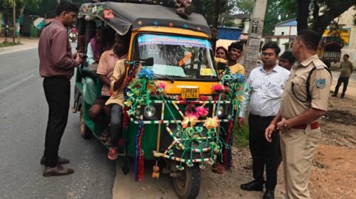 सड़क दुर्घटनाओं की रोकथाम को लेकर 48 वाहनों की जांच, 50,500 रुपये का ई-चालान