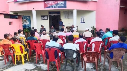 दुर्गा पूजा को लेकर बारियातु,महुआडांड़ व नेतरहाट में शांति समिति की बैठक