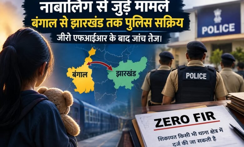 नाबालिग से जुड़े मामले बंगाल से झारखंड तक पुलिस सक्रिय,जीरो एफआईआर के बाद जांच तेज नाबालिग से जुड़े मामले बंगाल से झारखंड तक पुलिस सक्रिय,जीरो एफआईआर के बाद जांच तेज