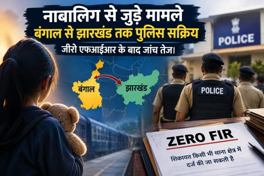 नाबालिग से जुड़े मामले बंगाल से झारखंड तक पुलिस सक्रिय,जीरो एफआईआर के बाद जांच तेज नाबालिग से जुड़े मामले बंगाल से झारखंड तक पुलिस सक्रिय,जीरो एफआईआर के बाद जांच तेज