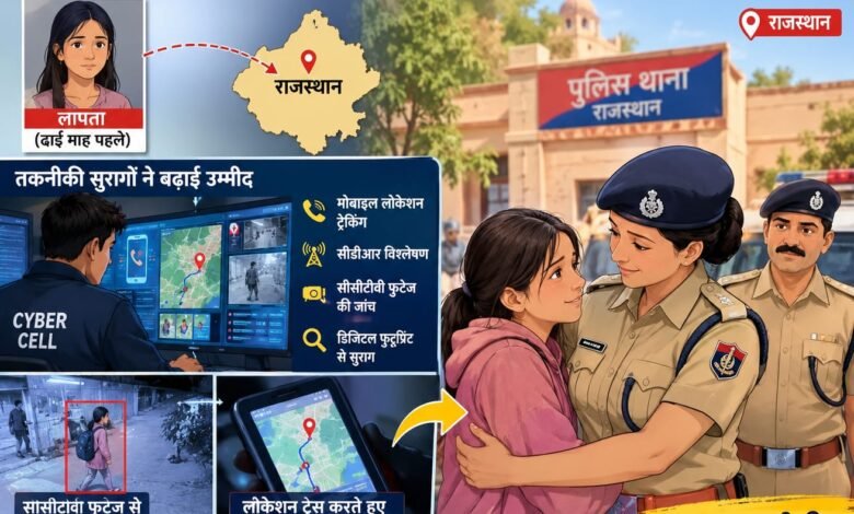 ढाई माह से लापता नाबालिग राजस्थान में मिली, तकनीकी सुराग के सहारे पुलिस ने सुलझाई गुत्थी ढाई माह से लापता नाबालिग राजस्थान में मिली, तकनीकी सुराग के सहारे पुलिस ने सुलझाई गुत्थी