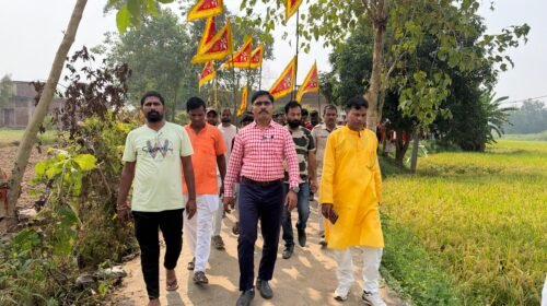 बरडीहा में महासप्तमी पर भव्य कलश यात्रा, 500 से अधिक श्रद्धालु शामिल