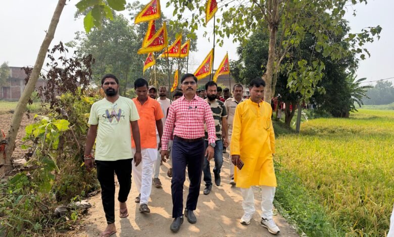 बरडीहा में महासप्तमी पर भव्य कलश यात्रा, 500 से अधिक श्रद्धालु शामिल